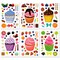 Wrapables Make Your Own Sticker Sheets, DIY Make a Face Animal, Food, Party Favor Stickers (24 Sheets)